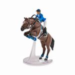 Jucarii, Copii si Bebe - Jucarii si jocuri - Figurine - Papo figurina cal sarind cu jocherita - Infinity.ro