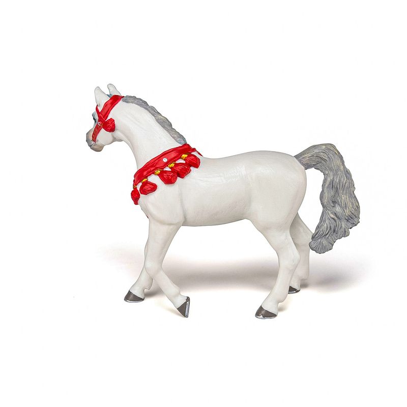 Jucarii, Copii si Bebe - Jucarii si jocuri - Figurine - Papo figurina cal arab alb de parada - Infinity.ro