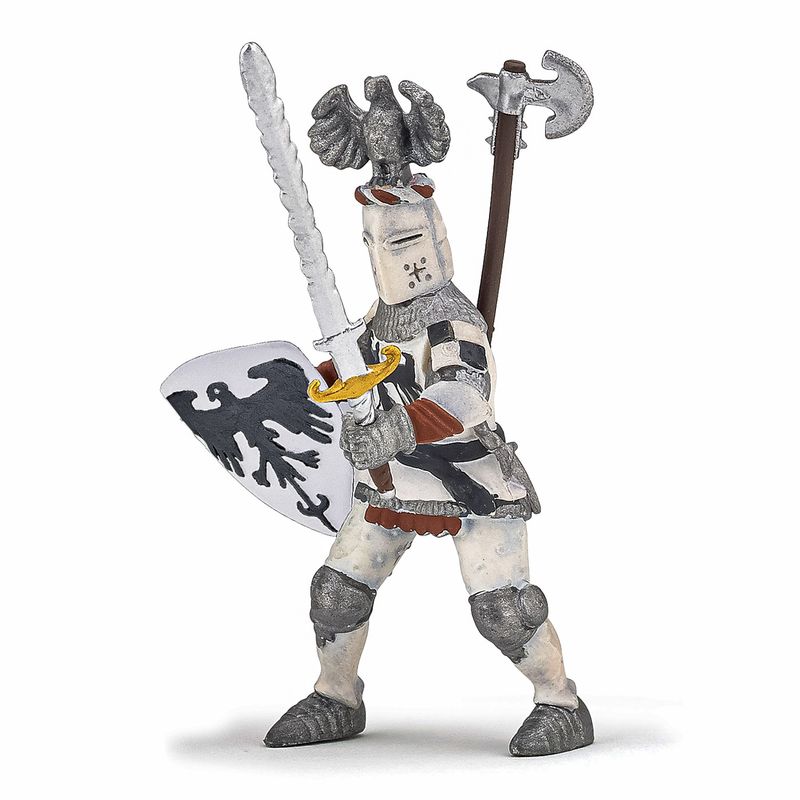 Jucarii, Copii si Bebe - Jucarii si jocuri - Figurine - Papo figurina cavaler cu pene alb - Infinity.ro