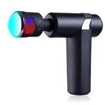 Ingrijire personala si Cosmetice - Sanatate si wellness - Articole wellness - Aparate si dispozitive de masaj - Mini pistol de masaj reincarcabil cu 5 trepte, fara fir, cu compresa calda si rece , King Relax , negru - Infinity.ro