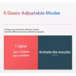 Ingrijire personala si Cosmetice - Sanatate si wellness - Articole wellness - Aparate si dispozitive de masaj - Mini pistol de masaj reincarcabil cu 5 trepte, fara fir, cu compresa calda si rece , King Relax , negru - Infinity.ro