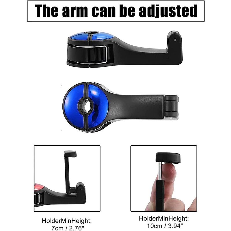 Auto si Moto - Anvelope si jante - Jante auto - Carlig multifunctional  pentru agatarea gentilor, hainelor, telefoanelor in masina, YDM, albastru - Infinity.ro