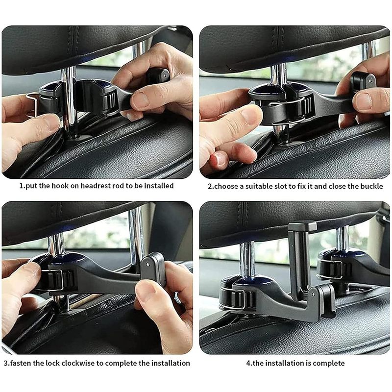 Auto si Moto - Anvelope si jante - Jante auto - Carlig multifunctional  pentru agatarea gentilor, hainelor, telefoanelor in masina, YDM, albastru - Infinity.ro