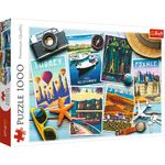 Jucarii, Copii si Bebe - Jucarii si jocuri - Jocuri si puzzle - Puzzle - Puzzle Trefl 1000 carti postale - Infinity.ro