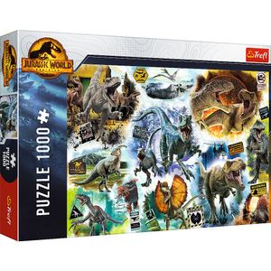 Puzzle Trefl 1000 Jurassic world pe urmele dinozaurilor