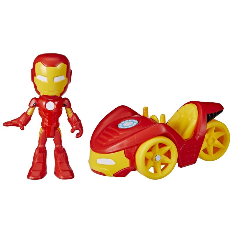 Jucarii, Copii si Bebe - Jucarii si jocuri - Figurine - Spidey prietenii extraordinari set vehicul si figurina Iron Man - Infinity.ro