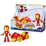 Jucarii, Copii si Bebe - Jucarii si jocuri - Figurine - Spidey prietenii extraordinari set vehicul si figurina Iron Man - Infinity.ro
