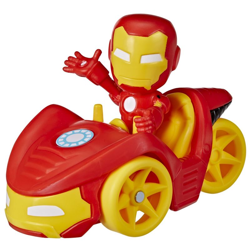 Jucarii, Copii si Bebe - Jucarii si jocuri - Figurine - Spidey prietenii extraordinari set vehicul si figurina Iron Man - Infinity.ro