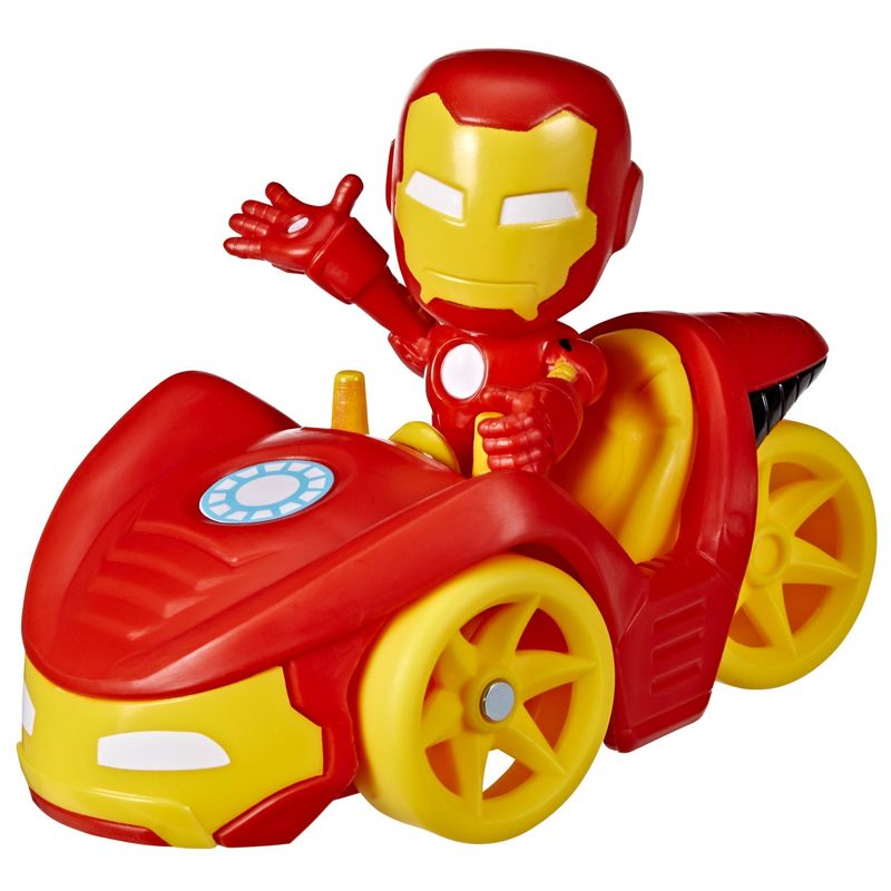 Jucarii, Copii si Bebe - Jucarii si jocuri - Figurine - Spidey prietenii extraordinari set vehicul si figurina Iron Man - Infinity.ro