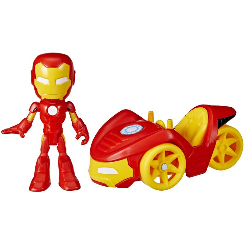 Jucarii, Copii si Bebe - Jucarii si jocuri - Figurine - Spidey prietenii extraordinari set vehicul si figurina Iron Man - Infinity.ro