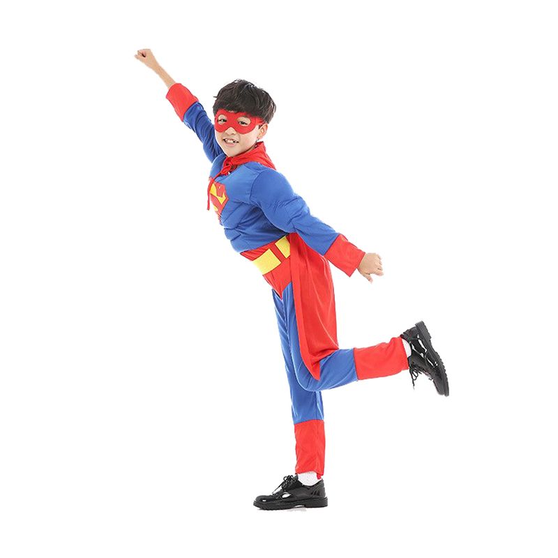Jucarii, Copii si Bebe - Jucarii si jocuri - Jucarii de rol - Masti si costume copii - Costum cu muschi Superman pentru baieti 128 - 140 cm 7-9 ani - Infinity.ro