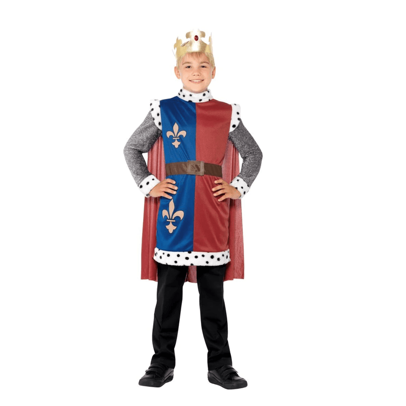 Jucarii, Copii si Bebe - Jucarii si jocuri - Jucarii de rol - Masti si costume copii - Costum medieval rege Arthur pentru baieti 7-9 ani 130-143 cm - Infinity.ro