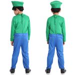 Jucarii, Copii si Bebe - Jucarii si jocuri - Jucarii de rol - Masti si costume copii - Costum Luigi Super Mario pentru copii 3-5 ani 90-115 cm - Infinity.ro