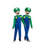 Jucarii, Copii si Bebe - Jucarii si jocuri - Jucarii de rol - Masti si costume copii - Costum Luigi Super Mario pentru copii 3-5 ani 90-115 cm - Infinity.ro