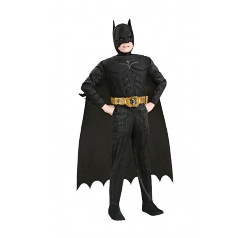 Jucarii, Copii si Bebe - Jucarii si jocuri - Jucarii de rol - Masti si costume copii - Costum cu muschi Batman The Dark Knight Trilogy  pentru baiat 140-150 cm 8-10 ani - Infinity.ro