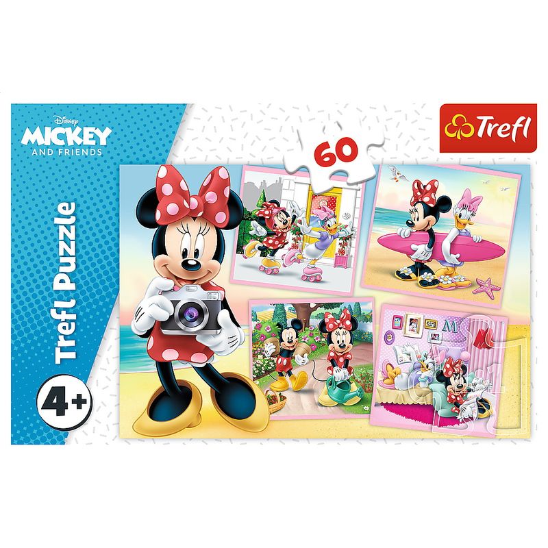Jucarii, Copii si Bebe - Jucarii si jocuri - Jocuri si puzzle - Puzzle - Puzzle Trefl 60 minunata Minnie - Infinity.ro