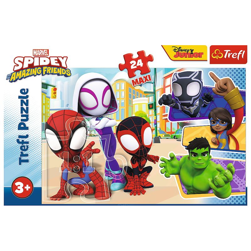 Jucarii, Copii si Bebe - Jucarii si jocuri - Jocuri si puzzle - Puzzle - Puzzle Trefl 24 Maxi spidey si prietenii lui extraordinari - Infinity.ro