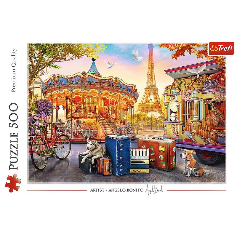 Jucarii, Copii si Bebe - Jucarii si jocuri - Jocuri si puzzle - Puzzle - Puzzle trefl 500 sarbatoare in Paris - Infinity.ro