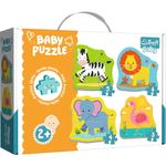 Jucarii, Copii si Bebe - Jucarii si jocuri - Jocuri si puzzle - Puzzle - Puzzle Trefl Baby Clasic animale Safari 8 piese - Infinity.ro