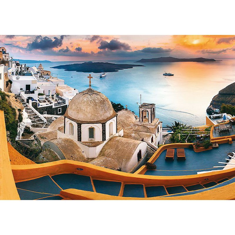 Jucarii, Copii si Bebe - Jucarii si jocuri - Jocuri si puzzle - Puzzle - Puzzle Trefl 1000 Santorini - Infinity.ro