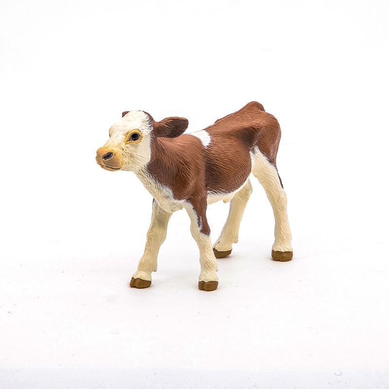Jucarii, Copii si Bebe - Jucarii si jocuri - Figurine - Papo figurina vitel simmental - Infinity.ro