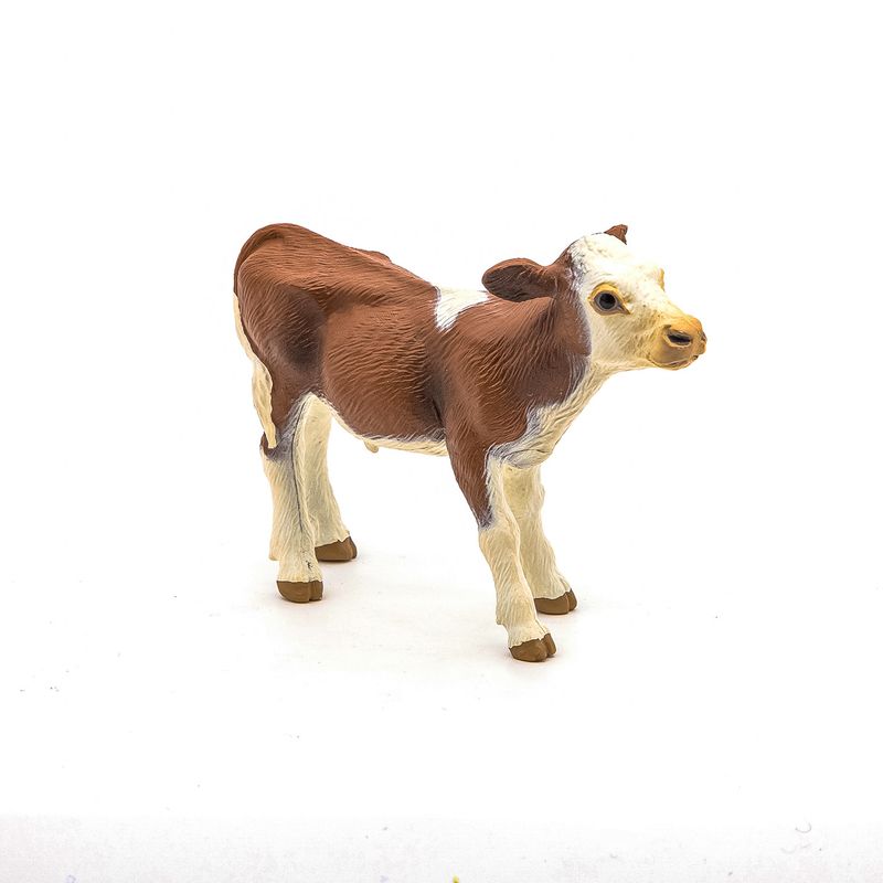 Jucarii, Copii si Bebe - Jucarii si jocuri - Figurine - Papo figurina vitel simmental - Infinity.ro