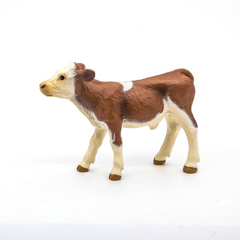 Jucarii, Copii si Bebe - Jucarii si jocuri - Figurine - Papo figurina vitel simmental - Infinity.ro