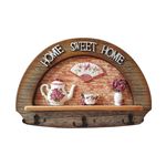 Casa si Gradina - Mobilier - Organizare si depozitare - Cuiere - Cuier Home Sweet Home, 3 agatatori, 36 cm, HML61 - Infinity.ro
