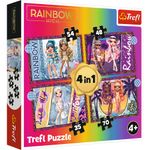 Jucarii, Copii si Bebe - Jucarii si jocuri - Jocuri si puzzle - Puzzle - Puzzle Trefl Rainbow High 4in1 papusile fashion - Infinity.ro