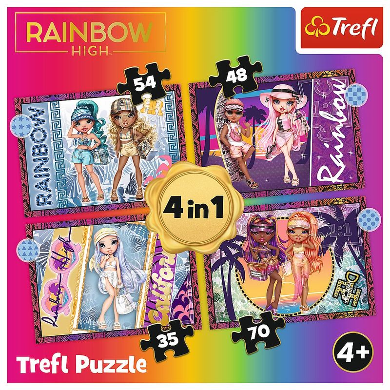 Jucarii, Copii si Bebe - Jucarii si jocuri - Jocuri si puzzle - Puzzle - Puzzle Trefl Rainbow High 4in1 papusile fashion - Infinity.ro