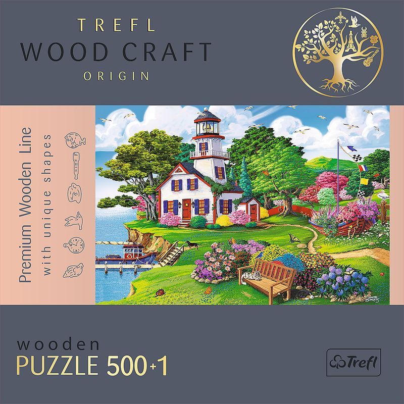 Jucarii, Copii si Bebe - Jucarii si jocuri - Jocuri si puzzle - Puzzle - Puzzle Trefl din lemn 500+1 piese portul in timpul verii - Infinity.ro