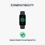 Laptop, Telefoane si Tablete/Wearables si gadgeturi/Wearables/Accesorii wearables - Set 2 curele kwmobile pentru Xiaomi Redmi Smart Band Pro, Silicon, Negru/Portocaliu, 57425.05 - Infinity.ro
