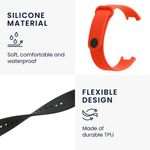 Laptop, Telefoane si Tablete/Wearables si gadgeturi/Wearables/Accesorii wearables - Set 2 curele kwmobile pentru Xiaomi Redmi Smart Band Pro, Silicon, Negru/Portocaliu, 57425.05 - Infinity.ro