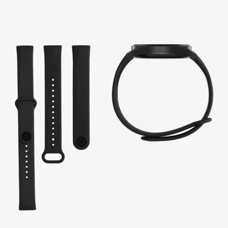 Laptop, Telefoane si Tablete/Wearables si gadgeturi/Wearables/Accesorii wearables - Set 2 curele kwmobile pentru Xiaomi Redmi Smart Band Pro, Silicon, Negru/Portocaliu, 57425.05 - Infinity.ro