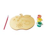 Jucarii, Copii si Bebe - Jucarii si jocuri - Jucarii & jocuri educative - Seturi pictura si desen - Pictura pe lemn, model Mar, 13 cm, 203LF - Infinity.ro