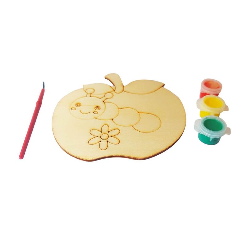 Jucarii, Copii si Bebe - Jucarii si jocuri - Jucarii & jocuri educative - Seturi pictura si desen - Pictura pe lemn, model Mar, 13 cm, 203LF - Infinity.ro