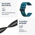 Laptop, Telefoane si Tablete - Wearables si gadgeturi - Wearables - Accesorii wearables - Set 2 curele pentru AGPTEK LW11, Kwmobile, Verde/Negru, Silicon, 56653.57 - Infinity.ro