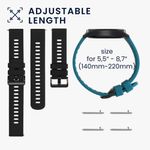 Laptop, Telefoane si Tablete - Wearables si gadgeturi - Wearables - Accesorii wearables - Set 2 curele pentru AGPTEK LW11, Kwmobile, Verde/Negru, Silicon, 56653.57 - Infinity.ro