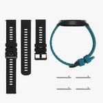 Laptop, Telefoane si Tablete - Wearables si gadgeturi - Wearables - Accesorii wearables - Set 2 curele pentru AGPTEK LW11, Kwmobile, Verde/Negru, Silicon, 56653.57 - Infinity.ro