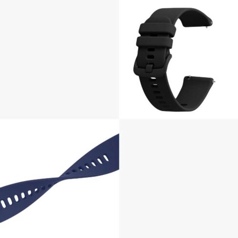 Laptop, Telefoane si Tablete - Wearables si gadgeturi - Wearables - Accesorii wearables - Set 2 curele pentru Blackview X1, Kwmobile, Negru/Albastru, Silicon, 58170.01 - Infinity.ro