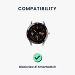 Laptop, Telefoane si Tablete - Wearables si gadgeturi - Wearables - Accesorii wearables - Set 2 curele pentru Blackview X1, Kwmobile, Negru/Albastru, Silicon, 58170.01 - Infinity.ro