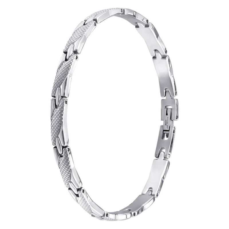 Fashion, accesorii si bijuterii - Barbati - Bijuterii barbati - Bratari barbati - Bratara din otel inoxidabil, Grad chirurgical 316L, Impletit, A4S7681 - Infinity.ro