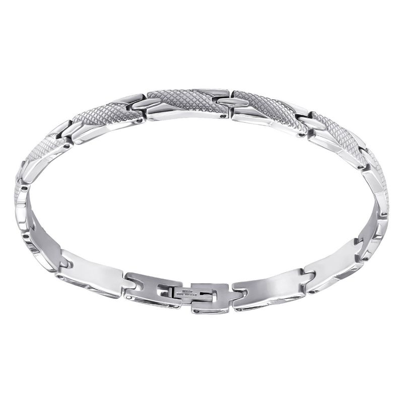 Fashion, accesorii si bijuterii - Barbati - Bijuterii barbati - Bratari barbati - Bratara din otel inoxidabil, Grad chirurgical 316L, Impletit, A4S7681 - Infinity.ro