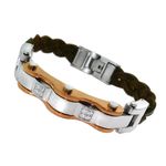 Fashion, accesorii si bijuterii - Barbati - Bijuterii barbati - Bratari barbati - Bratara din otel inoxidabil, Grad chirurgical 316L, Combinate, A4S1888 - Infinity.ro