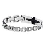 Fashion, accesorii si bijuterii - Barbati - Bijuterii barbati - Bratari barbati - Bratara din otel inoxidabil, Grad chirurgical 316L, Cross, A4S1898 - Infinity.ro