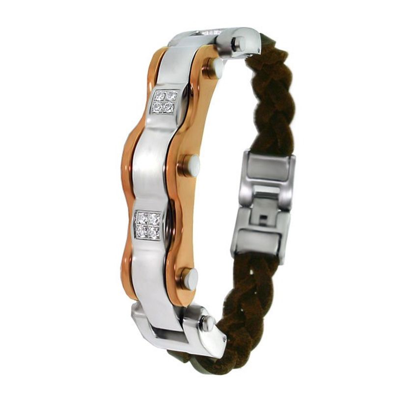 Fashion, accesorii si bijuterii - Barbati - Bijuterii barbati - Bratari barbati - Bratara din otel inoxidabil, Grad chirurgical 316L, Combinate, A4S1888 - Infinity.ro