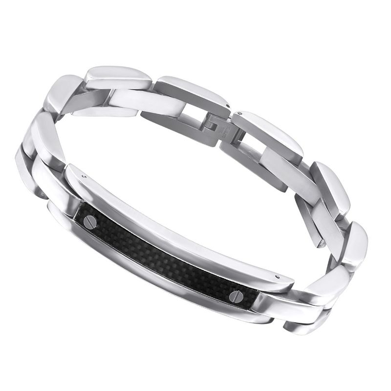 Fashion, accesorii si bijuterii - Barbati - Bijuterii barbati - Bratari barbati - Bratara din otel inoxidabil, Grad chirurgical 316L, Zale, A4S6210 - Infinity.ro