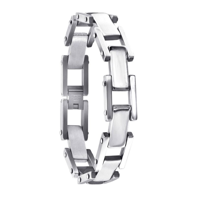 Fashion, accesorii si bijuterii - Barbati - Bijuterii barbati - Bratari barbati - Bratara din otel inoxidabil, Grad chirurgical 316L, Lant, A4S1872 - Infinity.ro