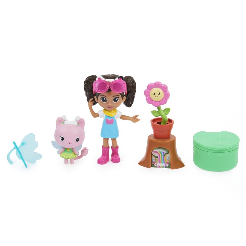 Jucarii, Copii si Bebe - Jucarii si jocuri - Papusi si accesorii - Papusi - Gabbys Dollhouse Set Papusa 9.7 cm cu Pisicuta Gradina lui Gabby - Infinity.ro