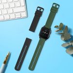 Laptop, Telefoane si Tablete - Wearables si gadgeturi - Wearables - Accesorii wearables - Set 2 curele pentru Garmin Venu Sq/Venu Sq Music, Kwmobile, Negru/Verde, Silicon, 57776.03 - Infinity.ro